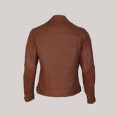 Ironwood Tan Biker Leather Jacket